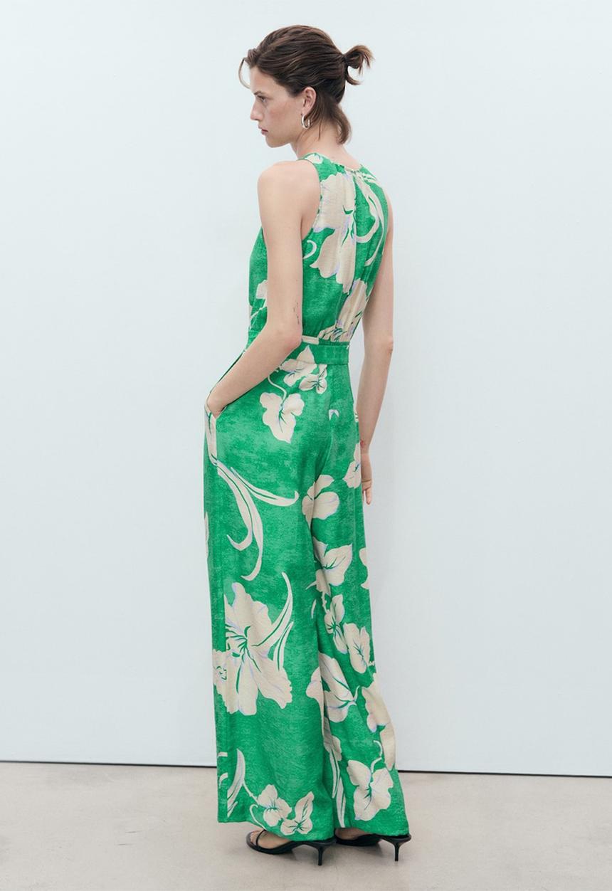 MANGO - Jumpsuit Knot - Green