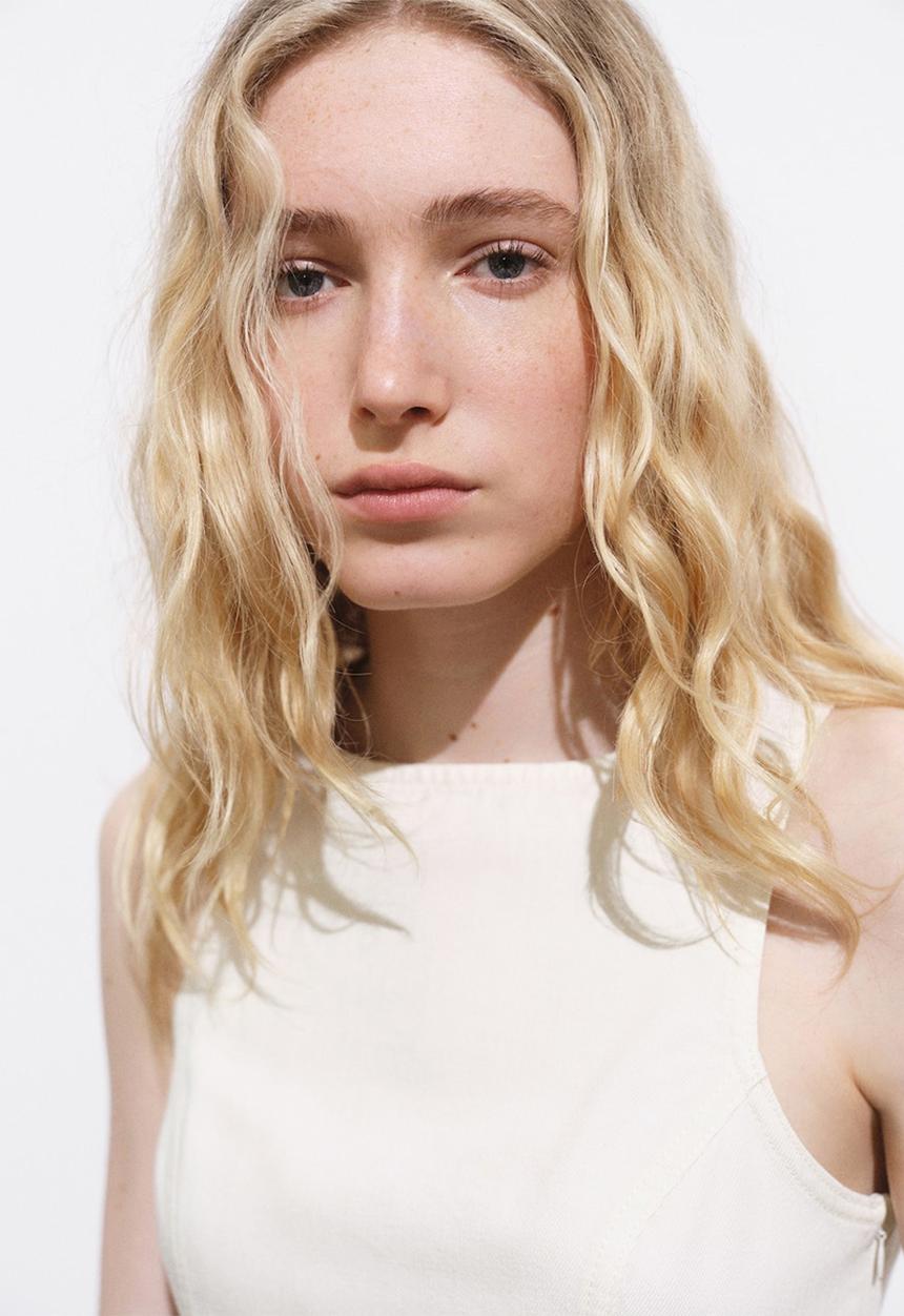 MANGO - Dress Blossom - White
