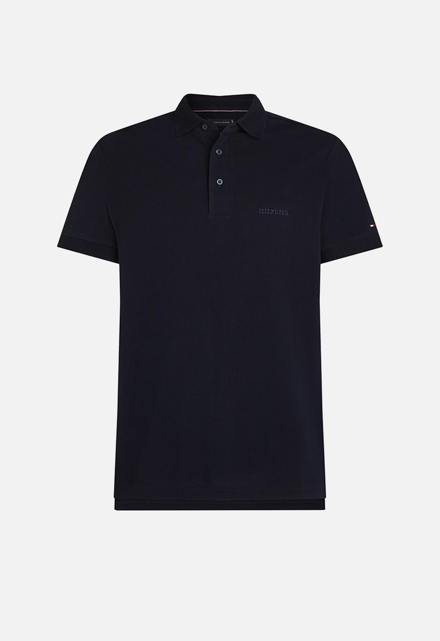 Tommy Hilfiger - Tonal Monotype Reg Polo - Navy