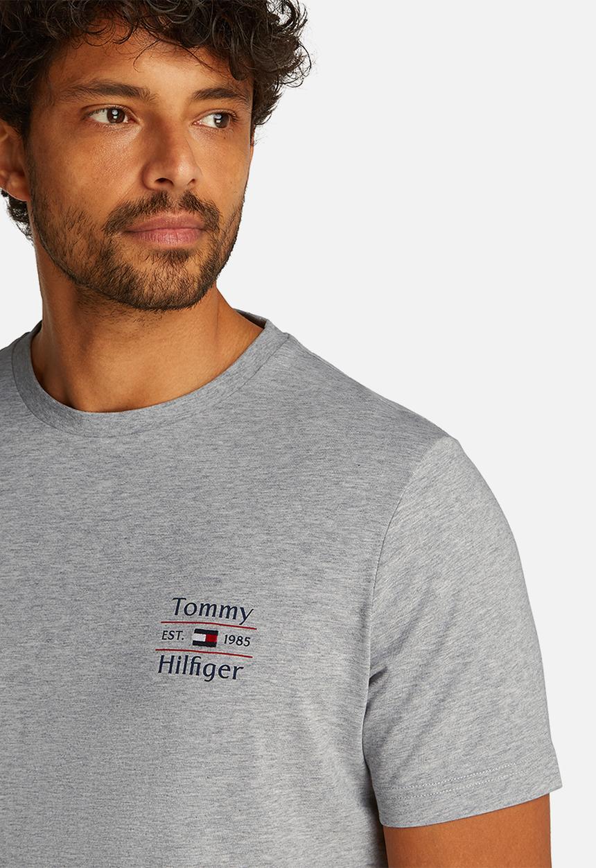 Tommy Hilfiger - Hilfiger Stack Tee-Light Grey