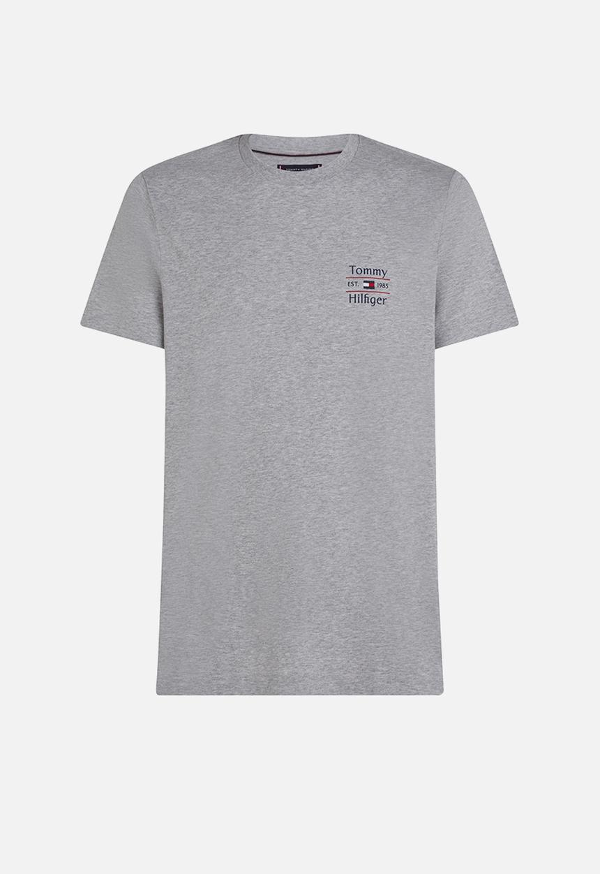 Tommy Hilfiger - Hilfiger Stack Tee-Light Grey