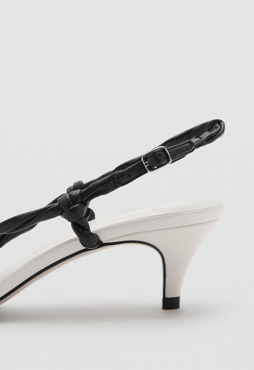MANGO - Astrid heel - white & black