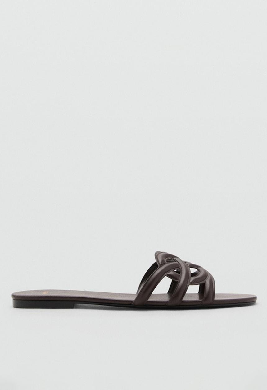 MANGO - Marino slide - dark brown