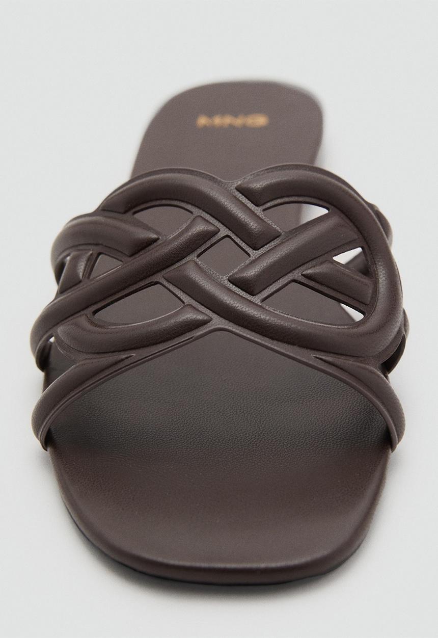 MANGO - Marino slide - dark brown