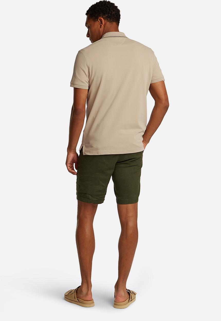 Tommy Hilfiger - Placket Interest Reg Polo-Sandalwood