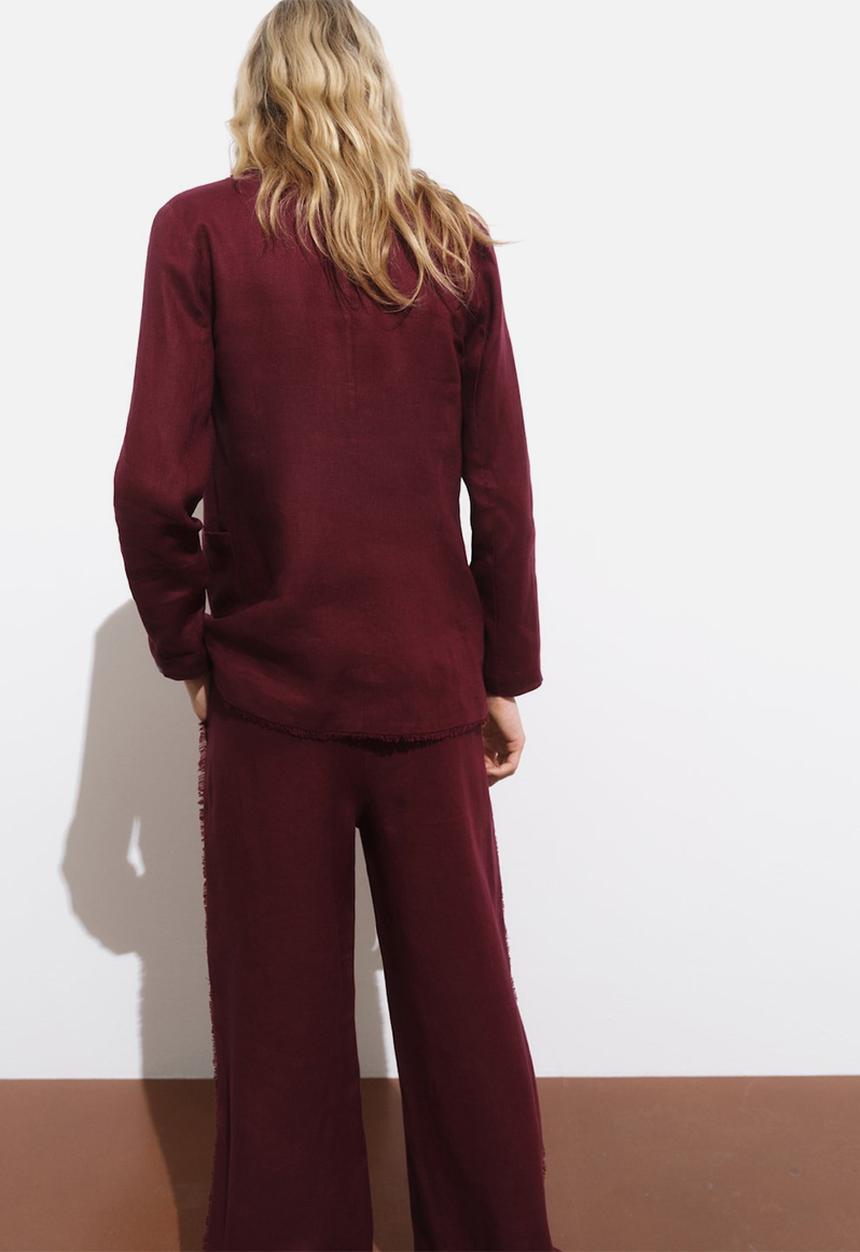 MANGO - Blazer Tarida - Dark Red