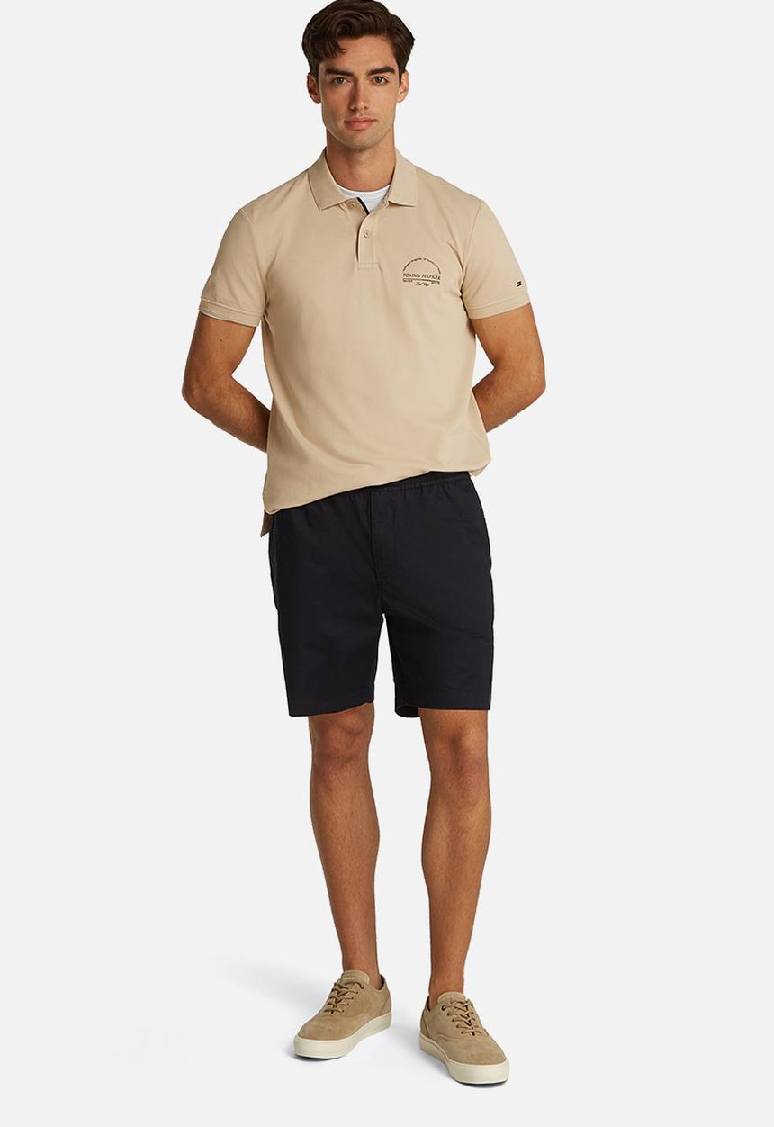 Tommy Hilfiger - Arch Graphic Reg Polo - Sandalwood
