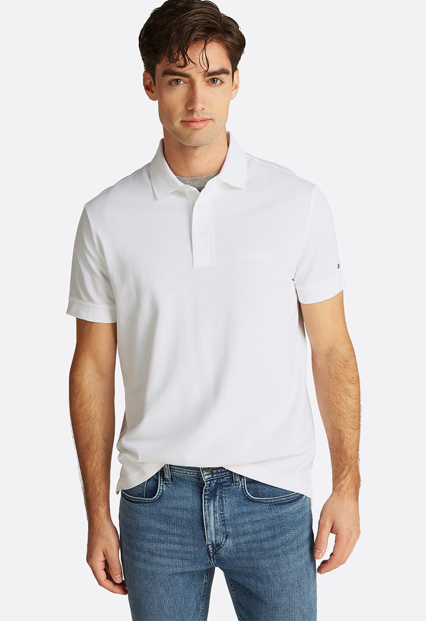 Tommy Hilfiger - Tonal Monotype Reg Polo-White