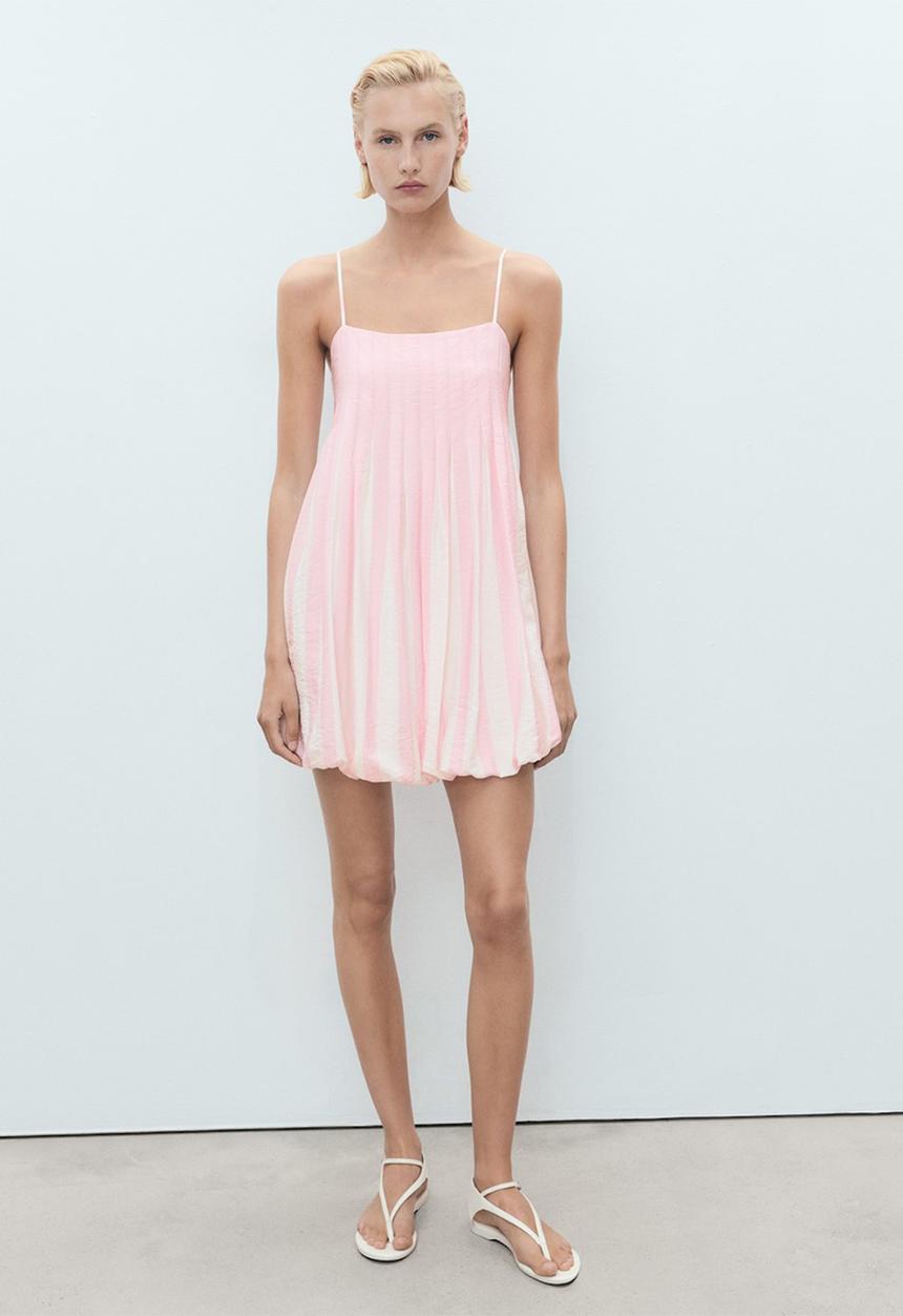 MANGO - Dress Cupcake - Light Pastel Pink