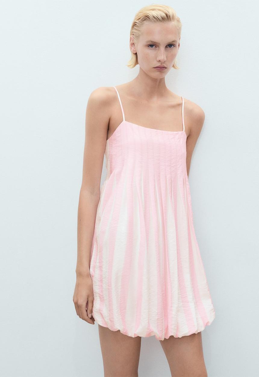 MANGO - Dress Cupcake - Light Pastel Pink