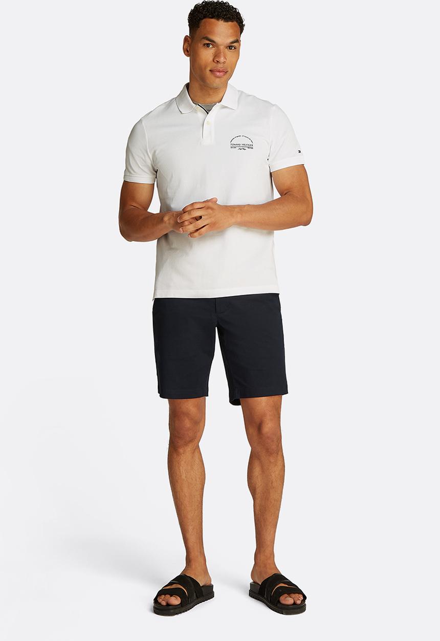 Tommy Hilfiger - Arch Graphic Reg Polo-White