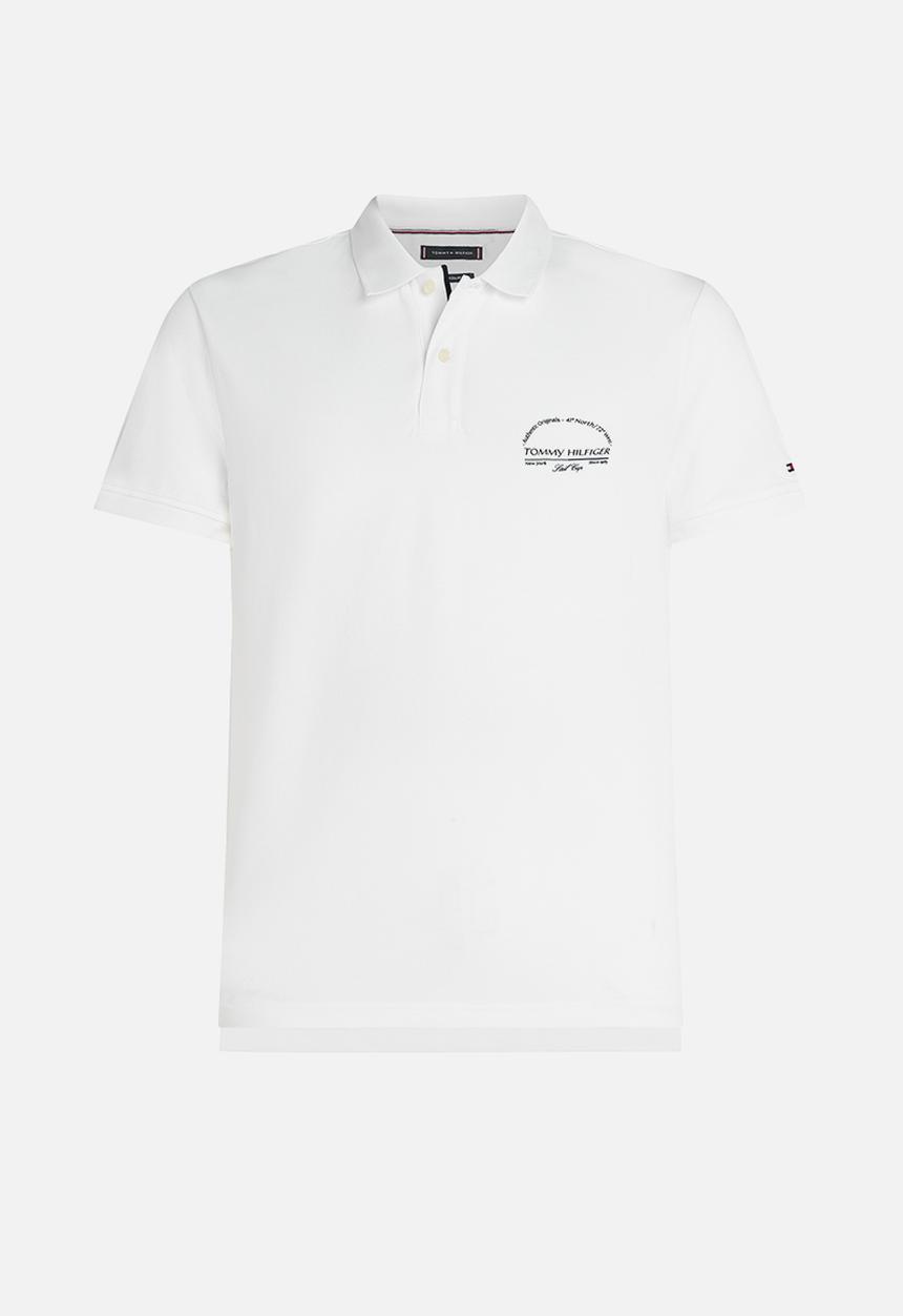 Tommy Hilfiger - Arch Graphic Reg Polo-White