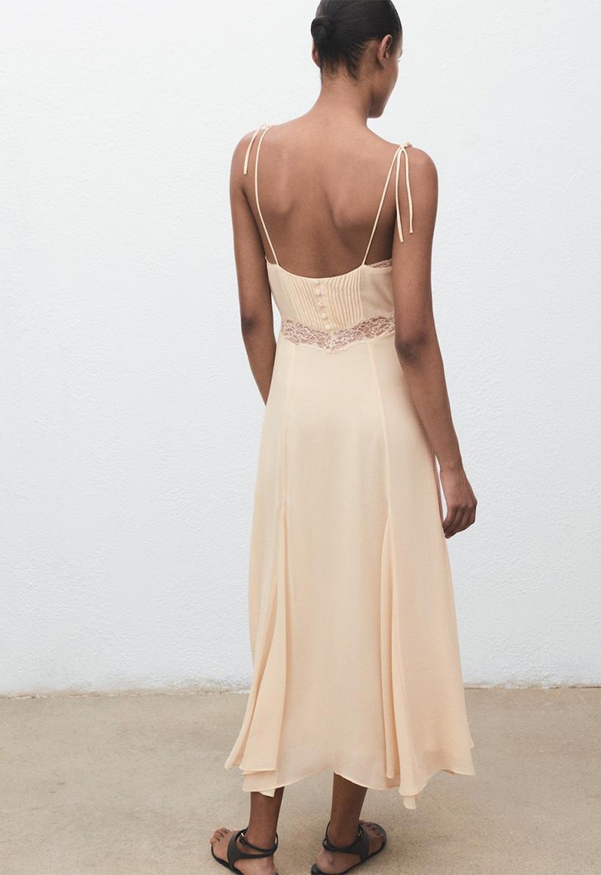 MANGO - Dress Garbo - Neutral