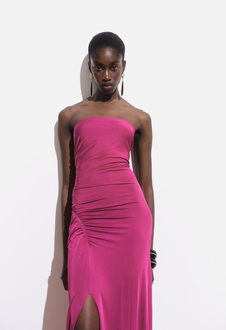 MANGO - Dress Lia - Bright Pink