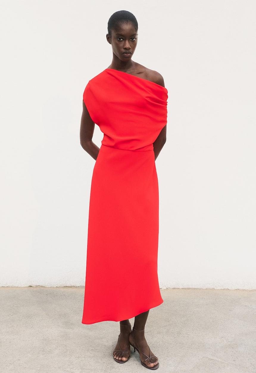 MANGO - Dress Marina - Red