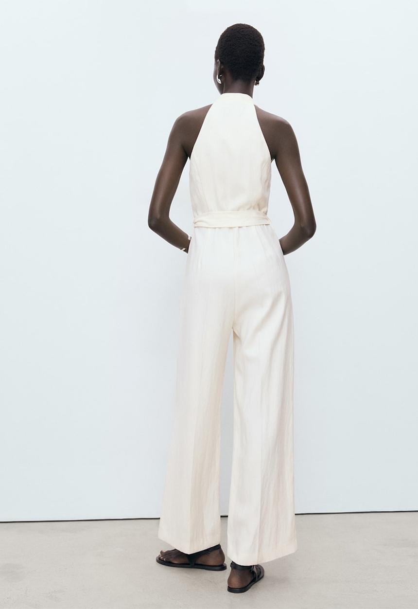 MANGO - Jumpsuit Brigit - Light Beige