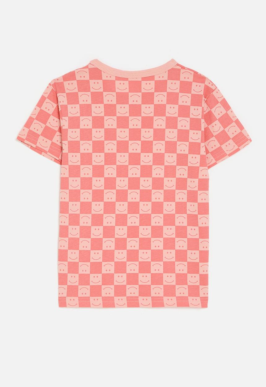 Pop Candy - Checker board tee-pink