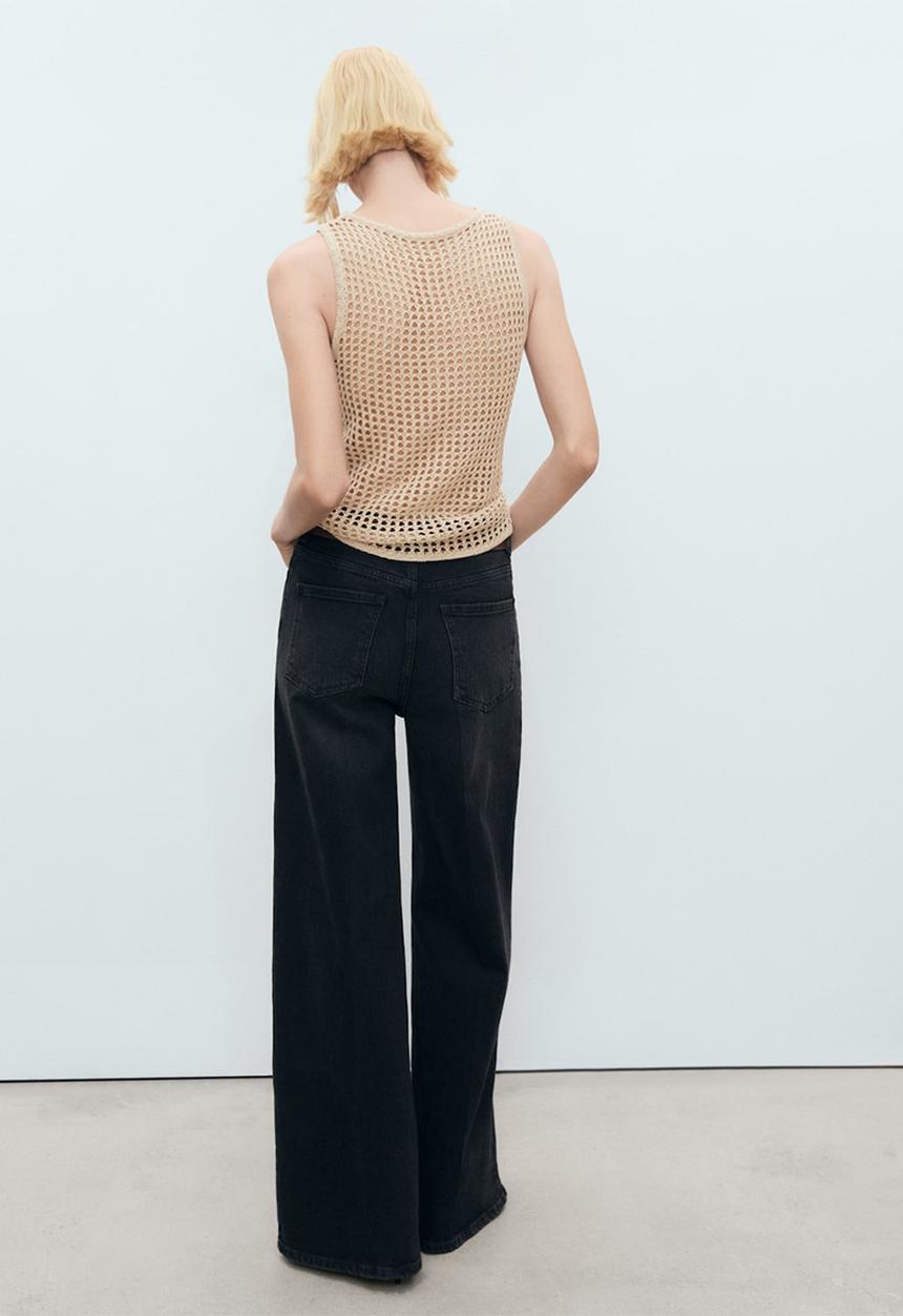MANGO - Top Borabora - Light Pastel Gray