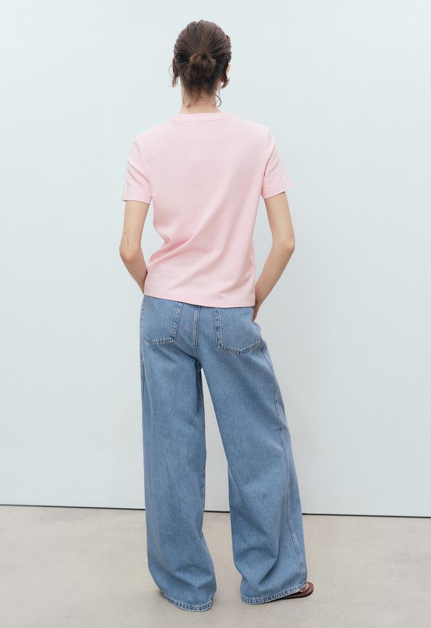 MANGO - Camiseta Rita - Light Pastel Pink