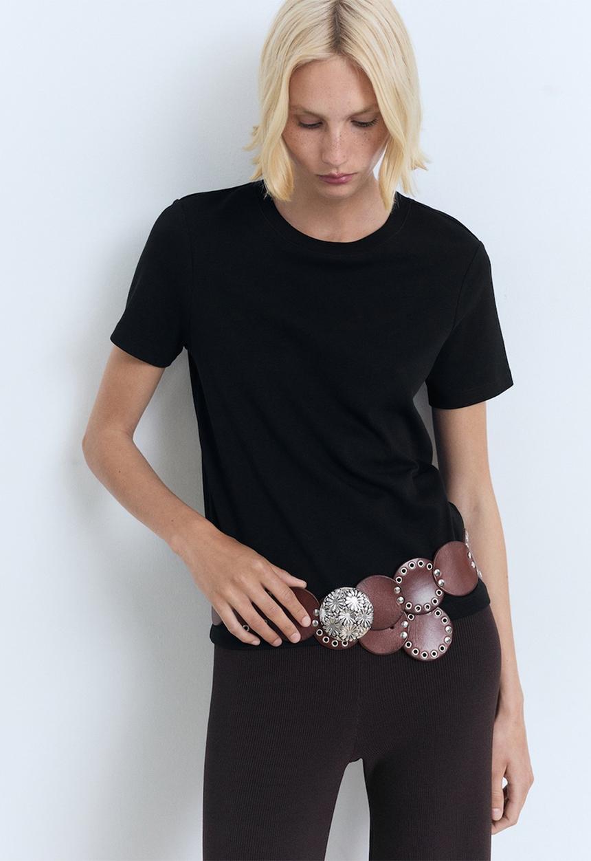 MANGO - T-Shirt Rita - Black