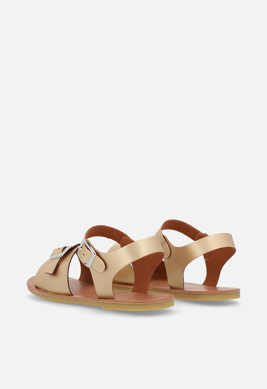 Pop Candy - Twin buckle sandals - gold
