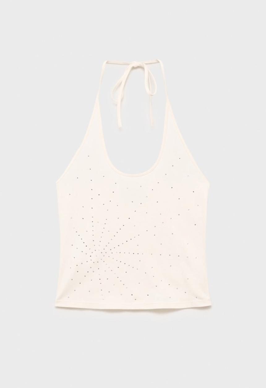 MANGO - Top Star - White