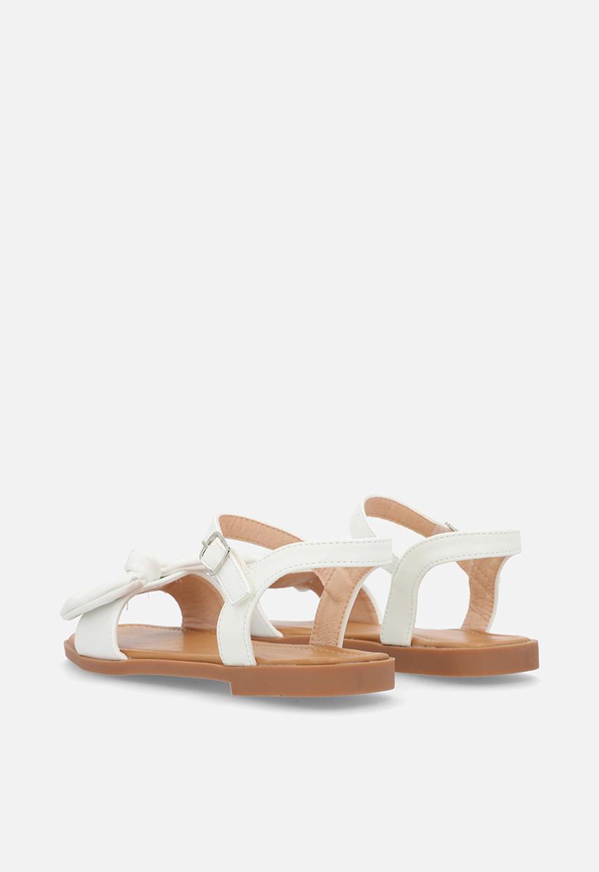 Pop Candy - Bow décor sandals - white