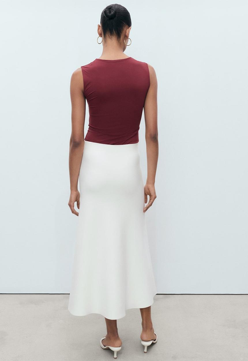 MANGO - Top Rayo - Dark Red
