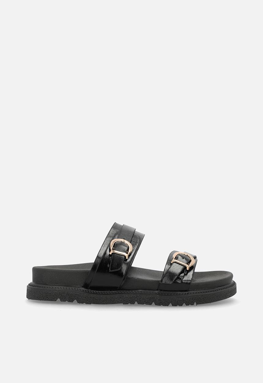 Pop Candy - Twin strap sandals - black