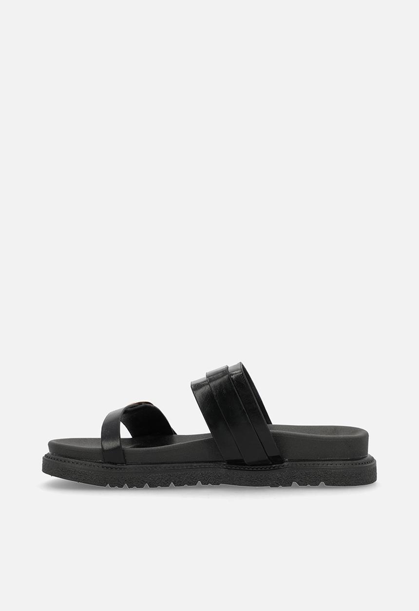 Pop Candy - Twin strap sandals - black