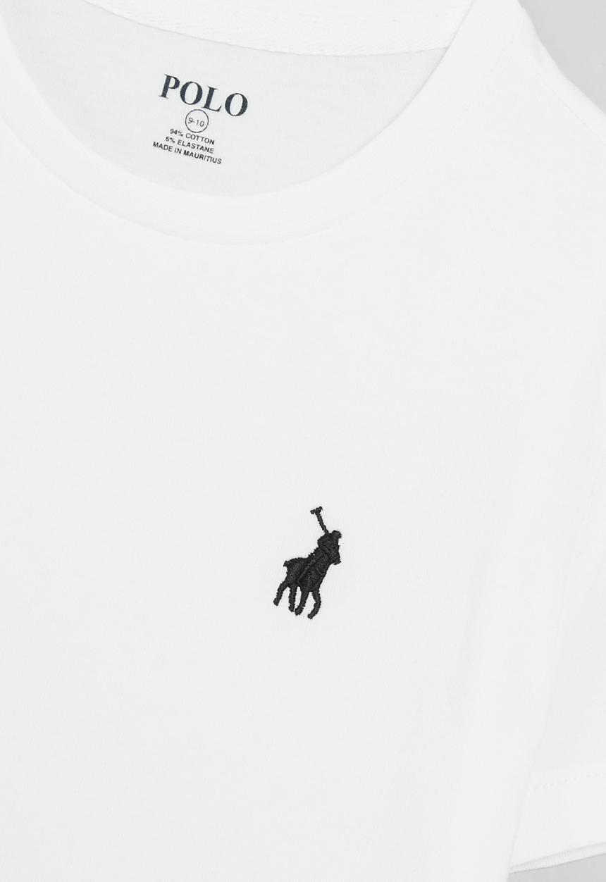POLO - Core girls kelly short sleeve tee - white