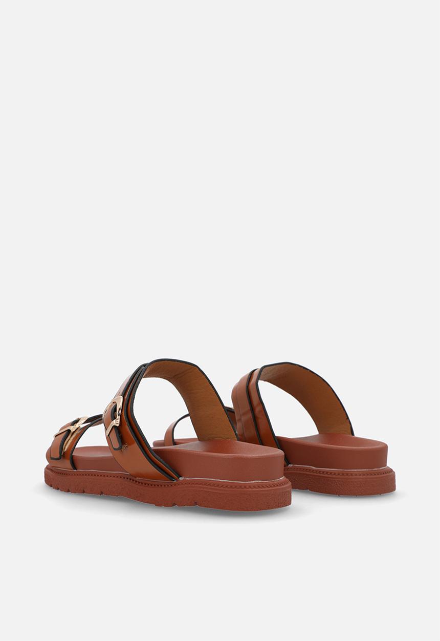 Pop Candy - Twin strap sandals - brown