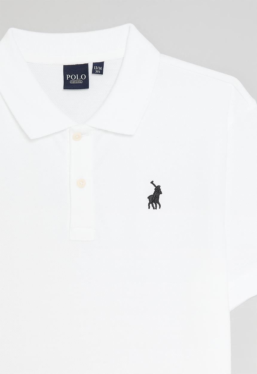 POLO - Core boys austin short sleeve golfer - white