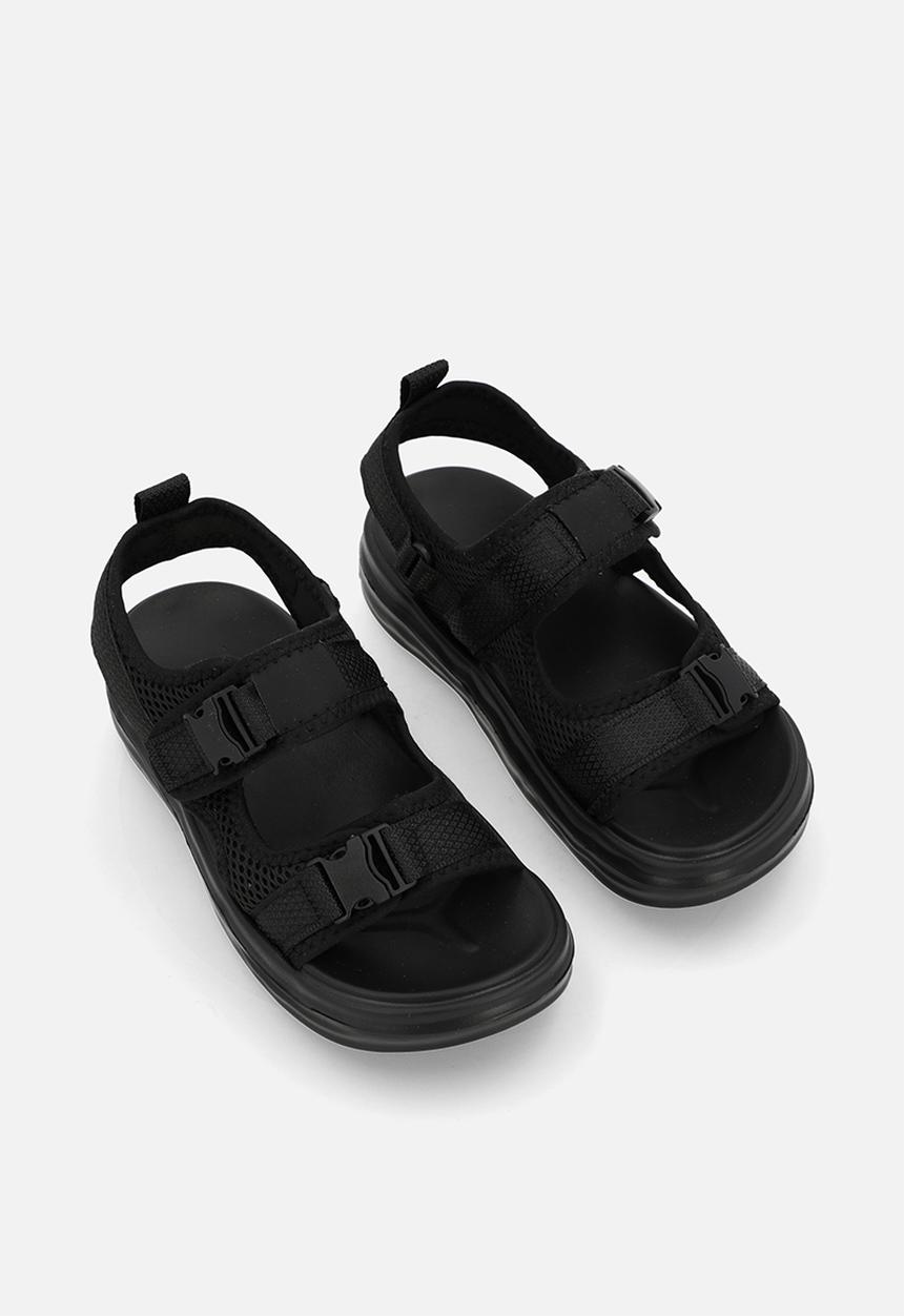 Pop Candy - Twin strap sandals - black