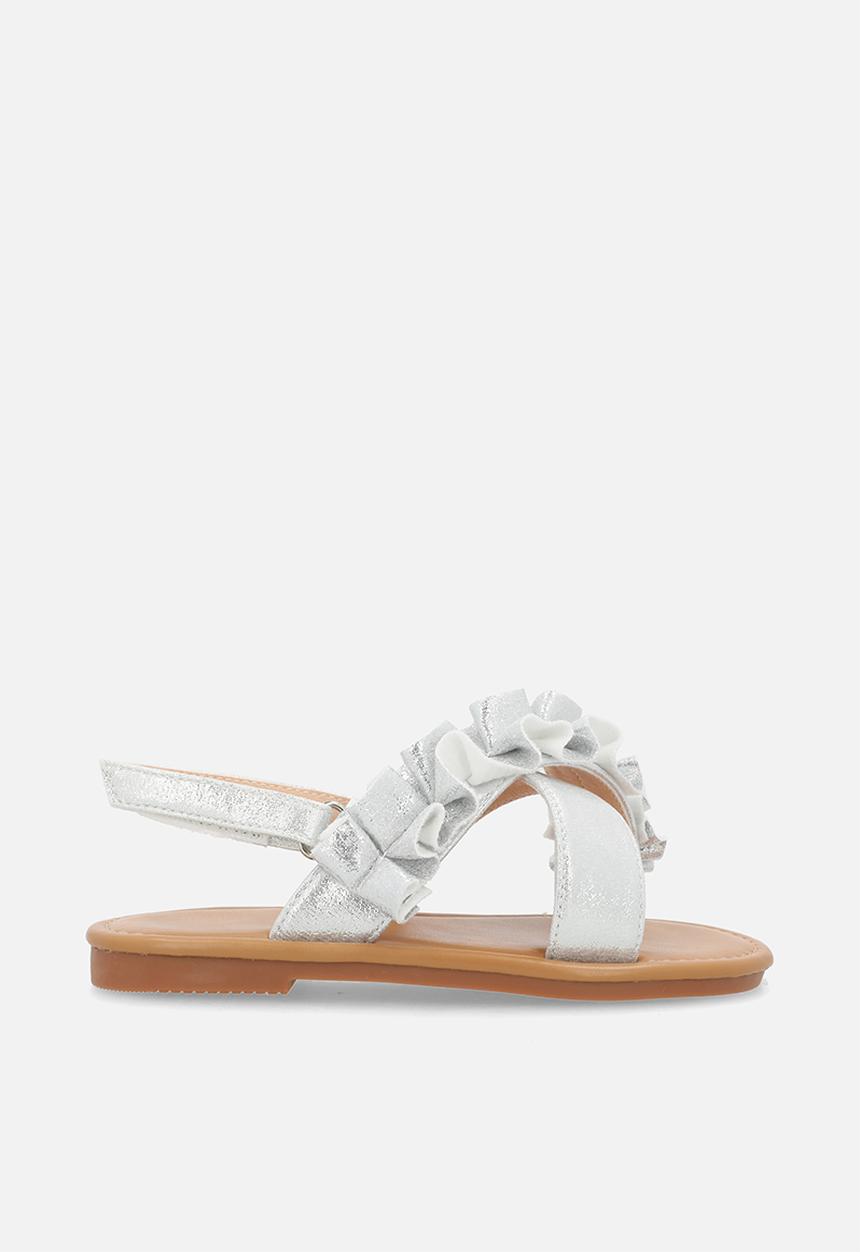 Pop Candy - Criss cross sandals-silver