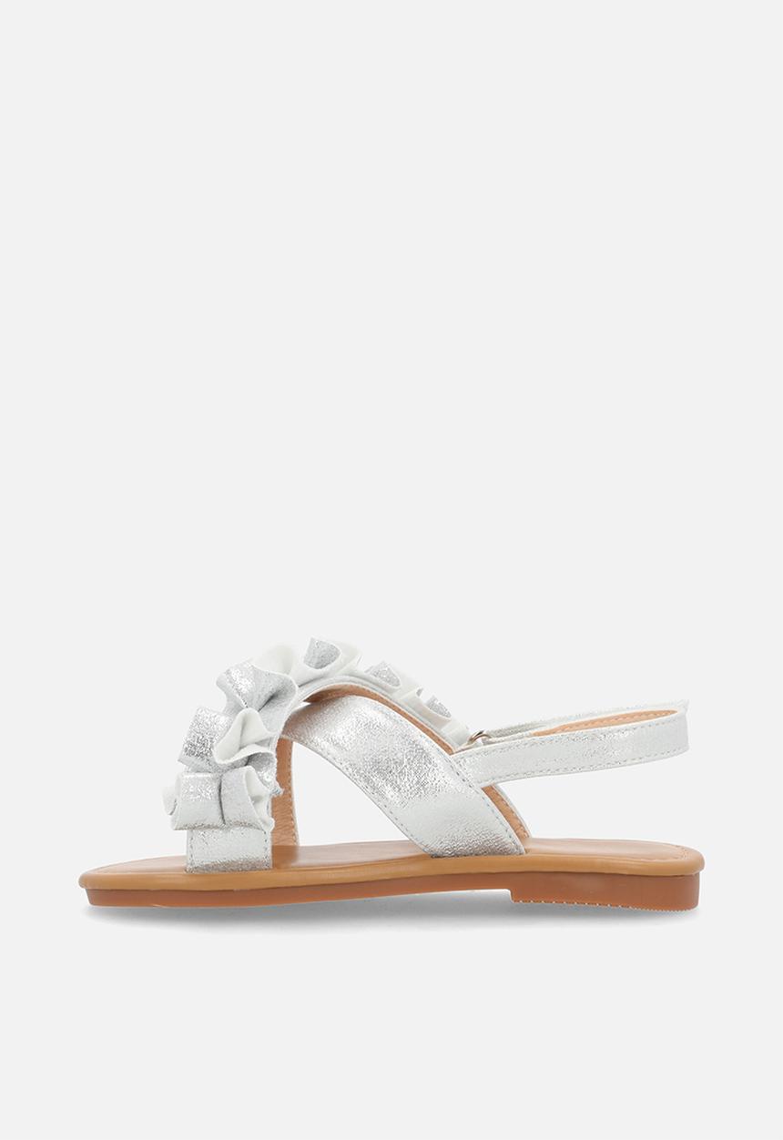 Pop Candy - Criss cross sandals-silver