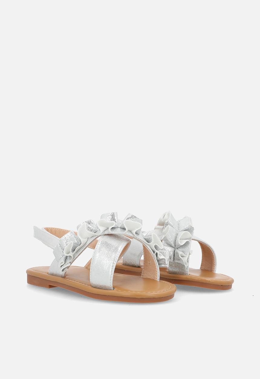 Pop Candy - Criss cross sandals-silver