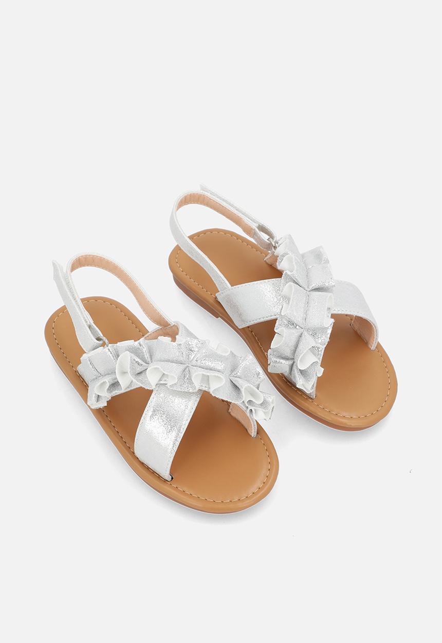 Pop Candy - Criss cross sandals-silver