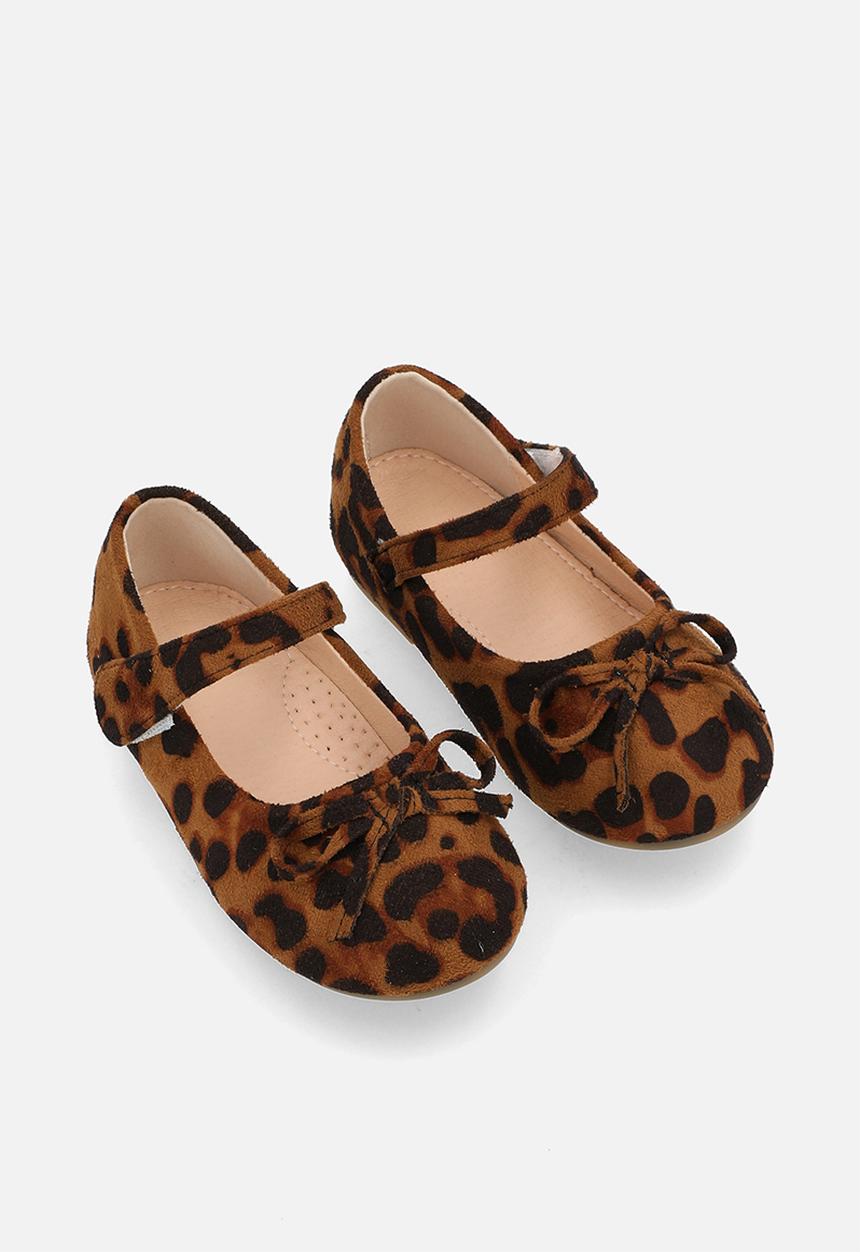 Pop Candy - Printed ballet pumps - brown & black