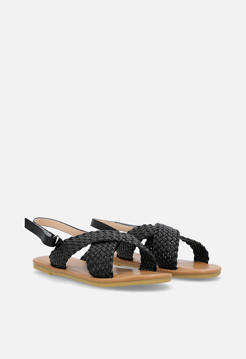 Pop Candy - Weaved sandals - black