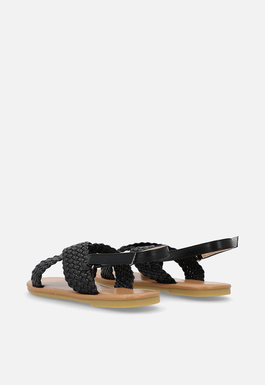 Pop Candy - Weaved sandals - black