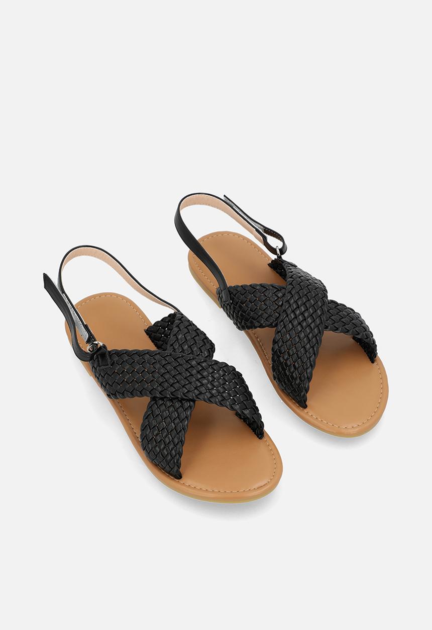 Pop Candy - Weaved sandals - black