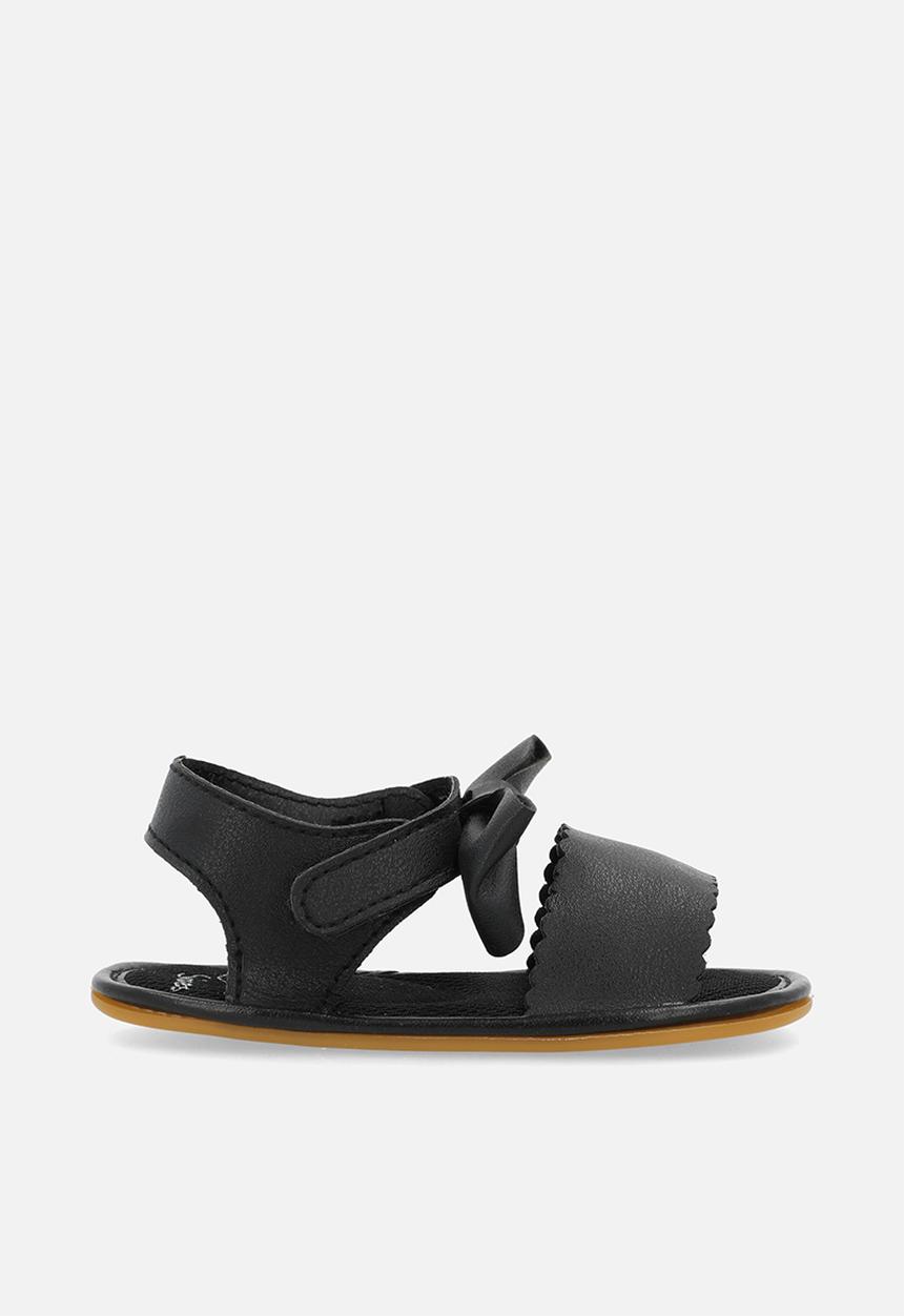 Pop Candy - Bow décor sandals - black