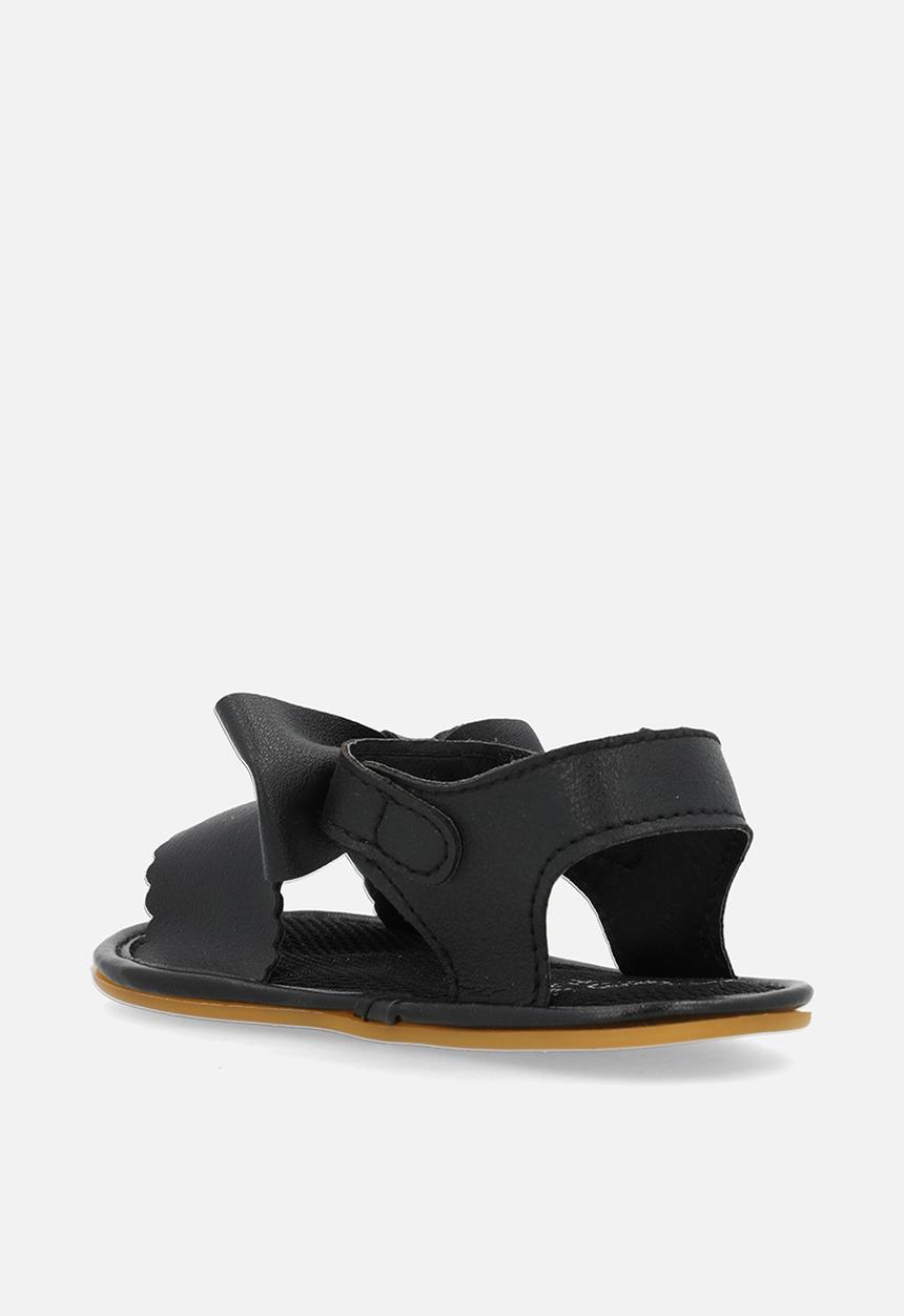 Pop Candy - Bow décor sandals - black