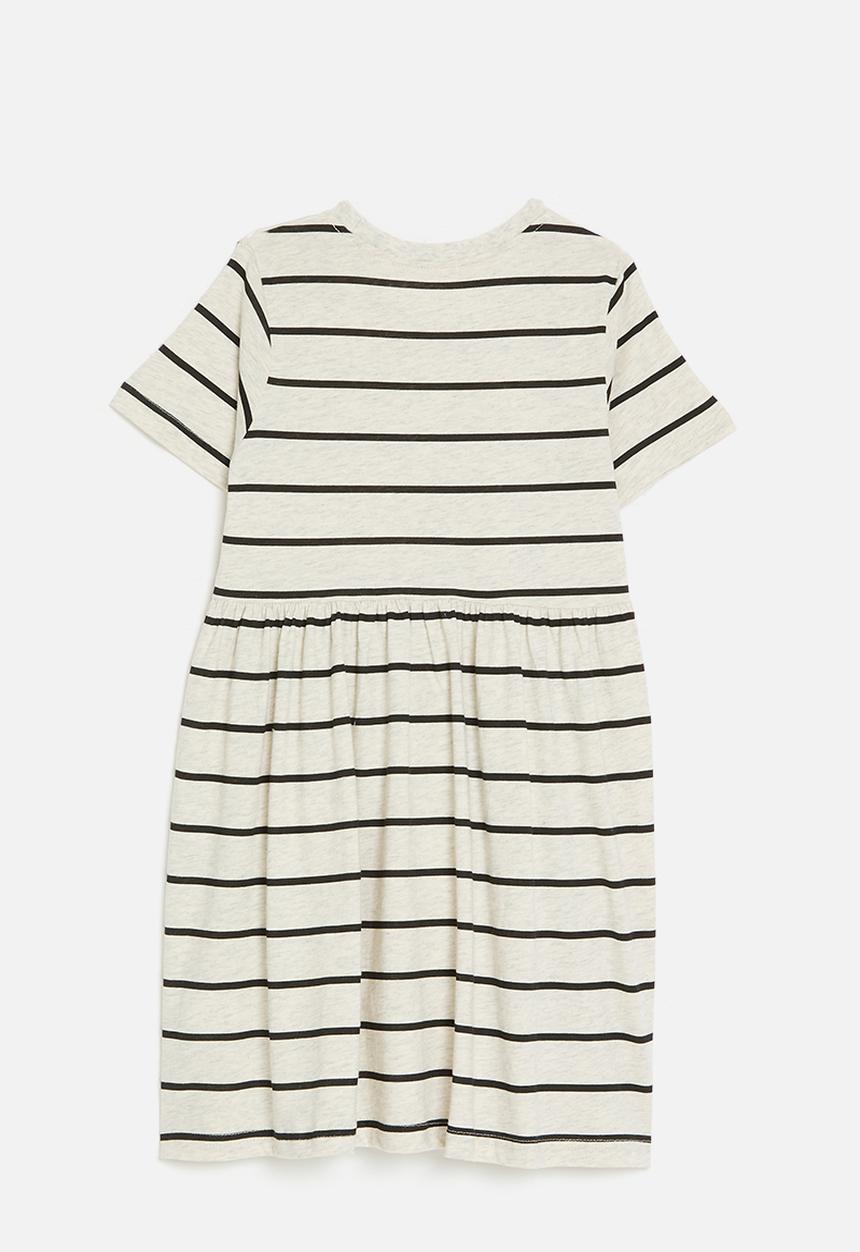 Pop Candy - Striped dress - black & ecru