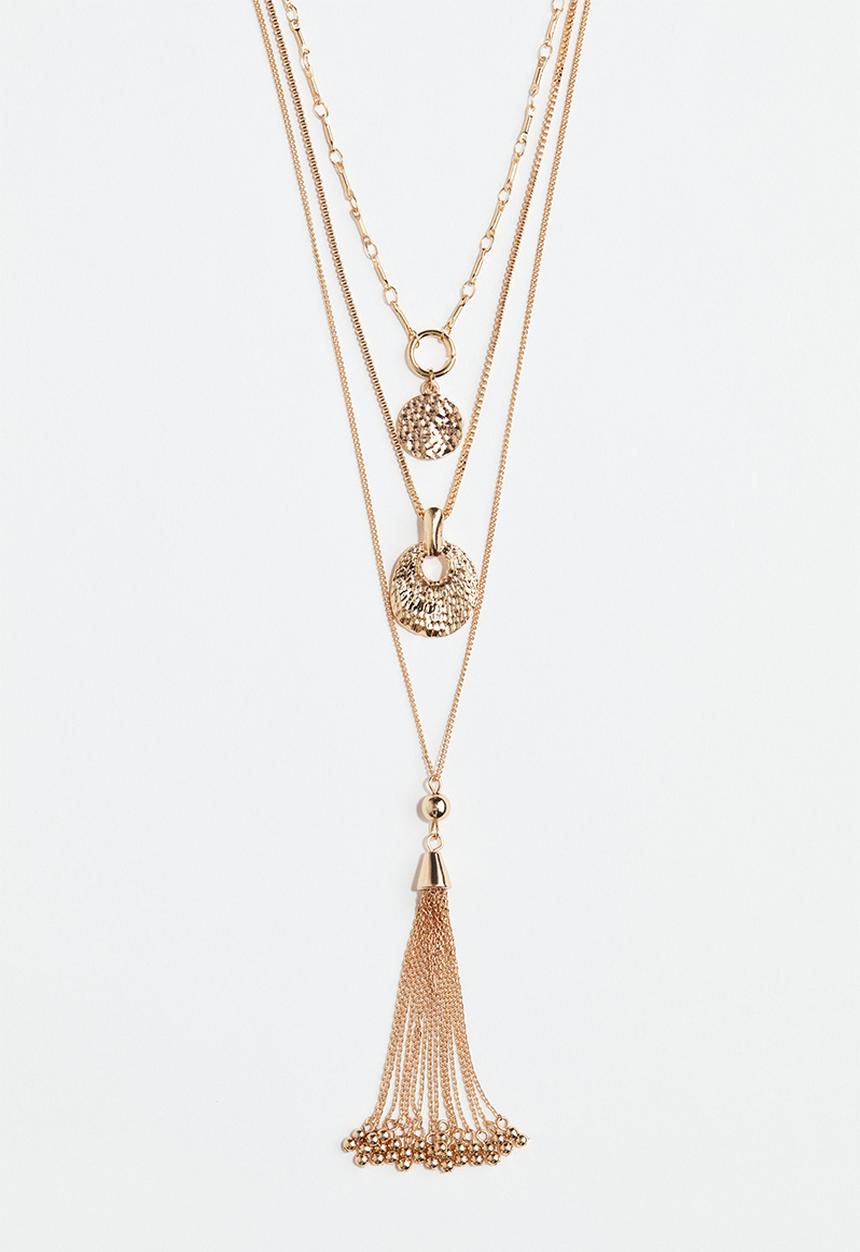 H&M - 3-Pack pendant necklaces - gold-coloured