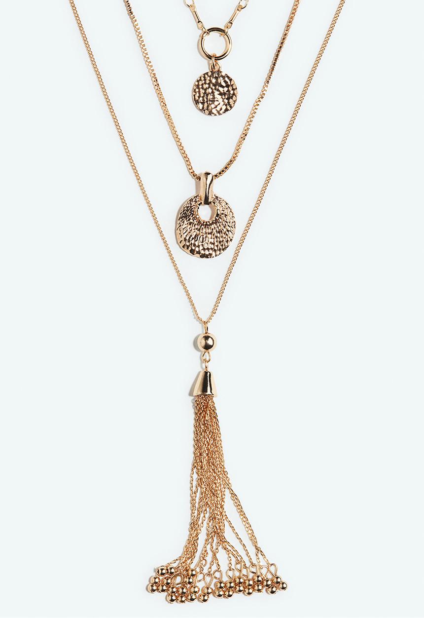 H&M - 3-Pack pendant necklaces - gold-coloured