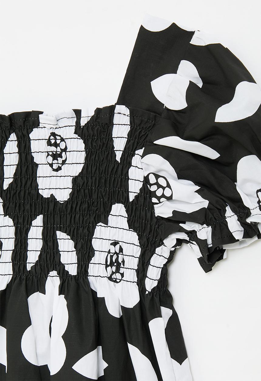 Pop Candy - Floral dress - black & white