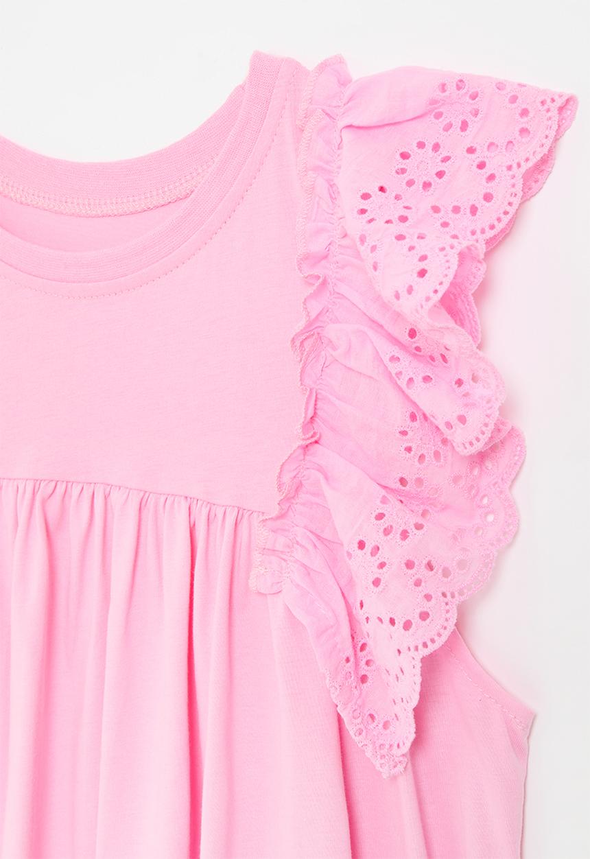 Pop Candy - Frilled sleeve top - pink
