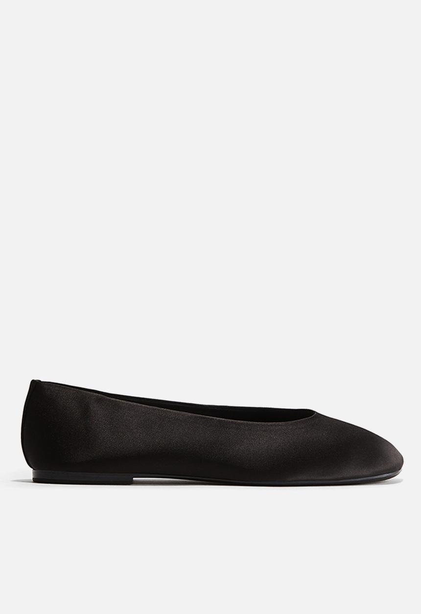 H&M - Satin ballet pumps - black
